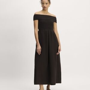 Everlane Black Off-Shoulder Dress